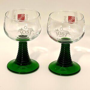 Jost Vineyards Beehive Souvenir Wine Goblet Nova Scotia Luminarc France Set of 2